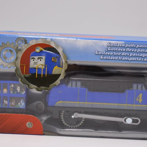 Gustavo 4 Passengers & Cargo Motorized Trackmaster Train Engine Fisher Price New - Picture 4 of 11